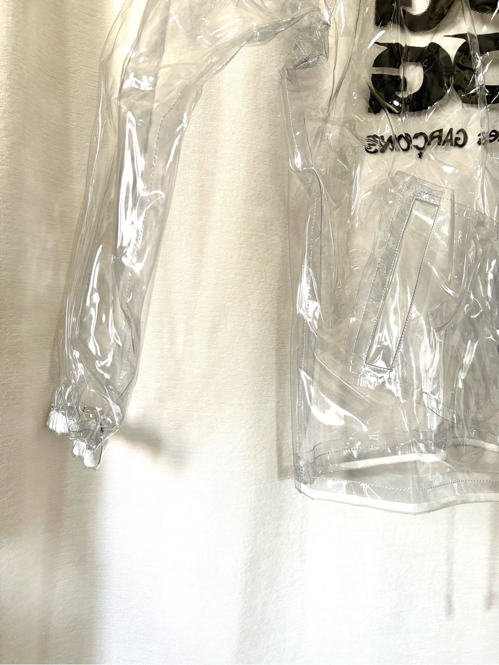 NWT Comme des Garçon PVC Transparent Coach Jacket size S - Picture 9 of 10
